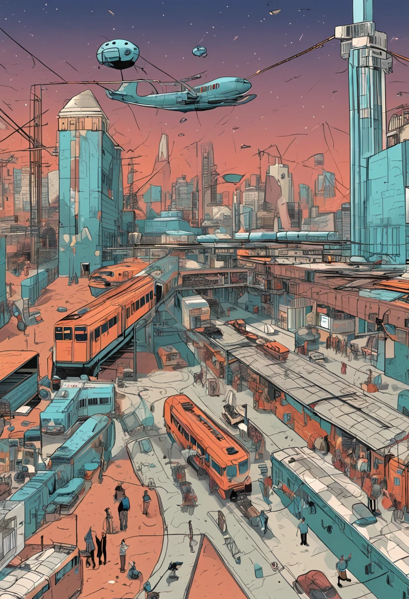Transportation hub map