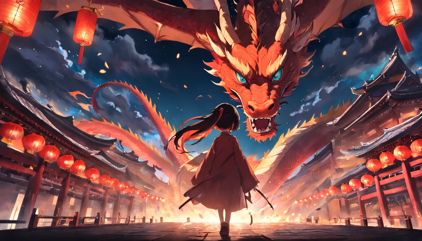 tmasterpiece,best qualityer,cinematic Film still from,brightly,cheerfulness,Soft lighting and warmth,(((chinesedragon)))。