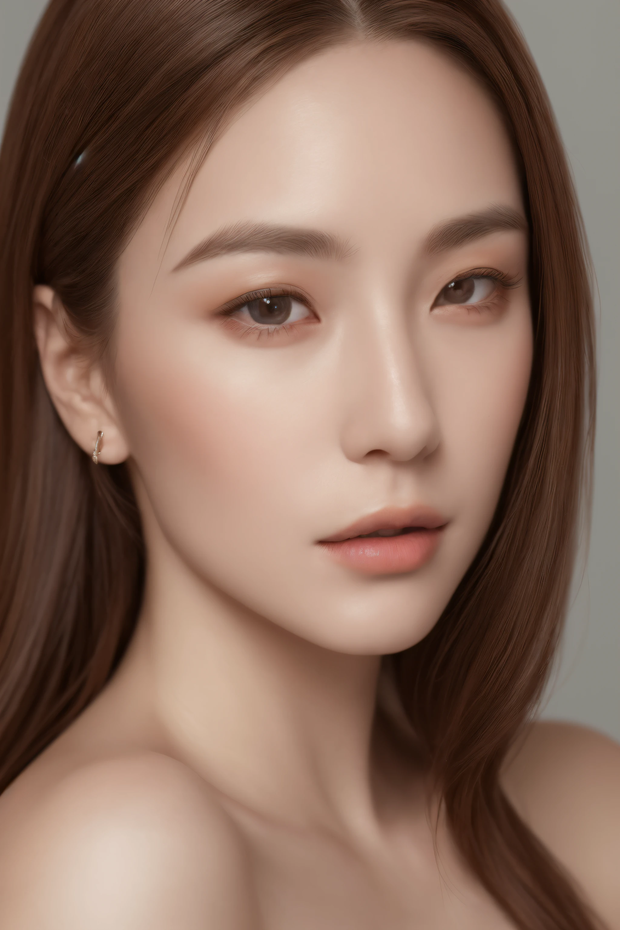 1girl, Beautiful face, (photo realistic:1.4), (high detailed skin:1.3), 8k uhd, dslr, high quality, high resolution, 4k, 8k, absurdres, best ratio four finger and one thumb, (realistic:1.4), little lips, ((Best quality, 8k, 32k, Masterpiece :1.3)), (A pretty woman with perfect figure :1.4), ((brown hair, Big breasts :1.2)), Highly detailed face and skin texture, Detailed eyes, Double eyelid, (realistic face:1.3), ponytail contorted, upon body, full body,