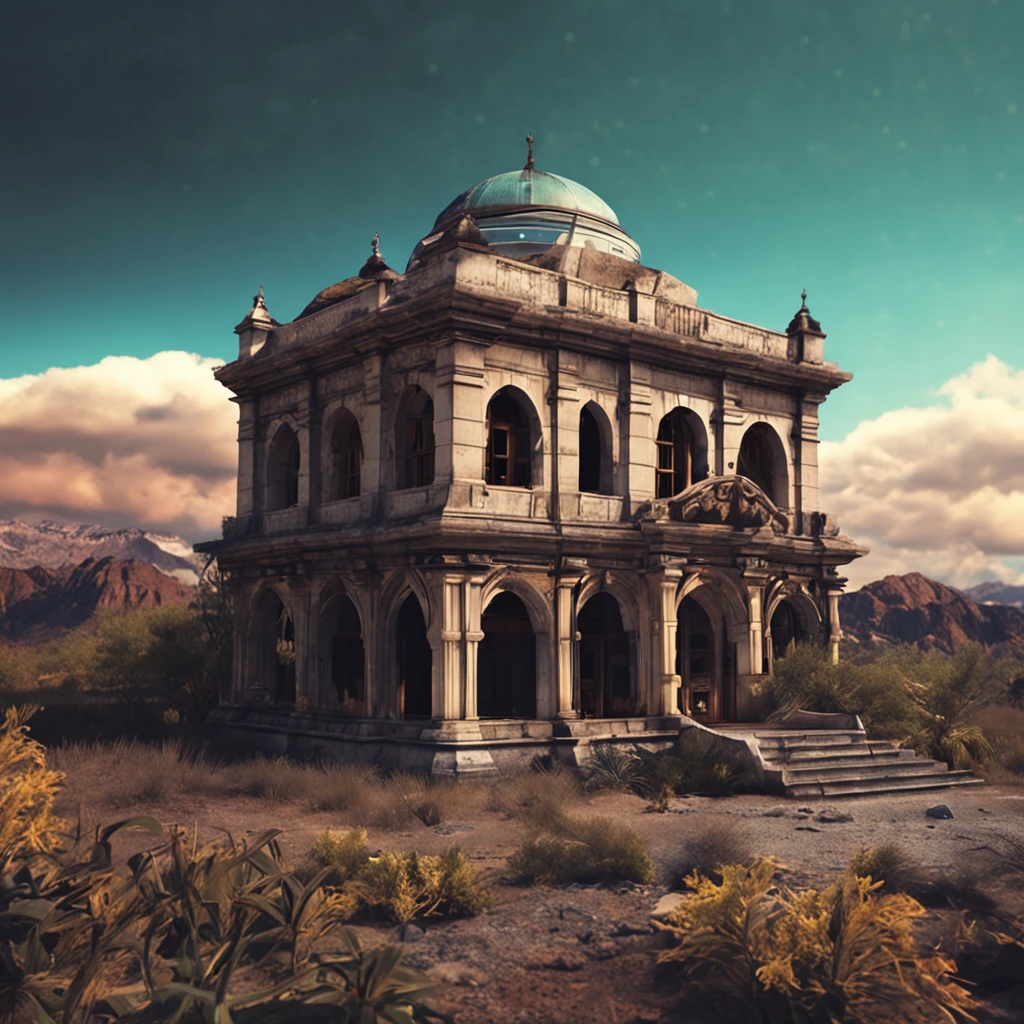 ancient buildings,Retro,loft,Skysky,mountain water,Faraway view