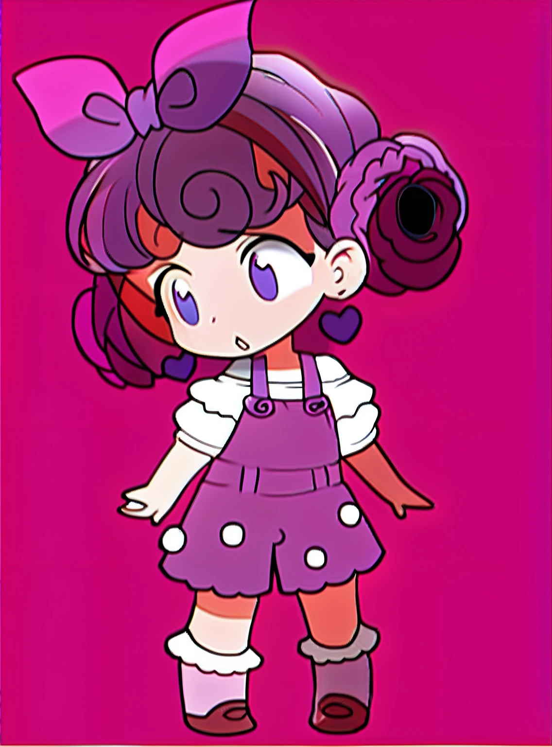 Purple dress girl