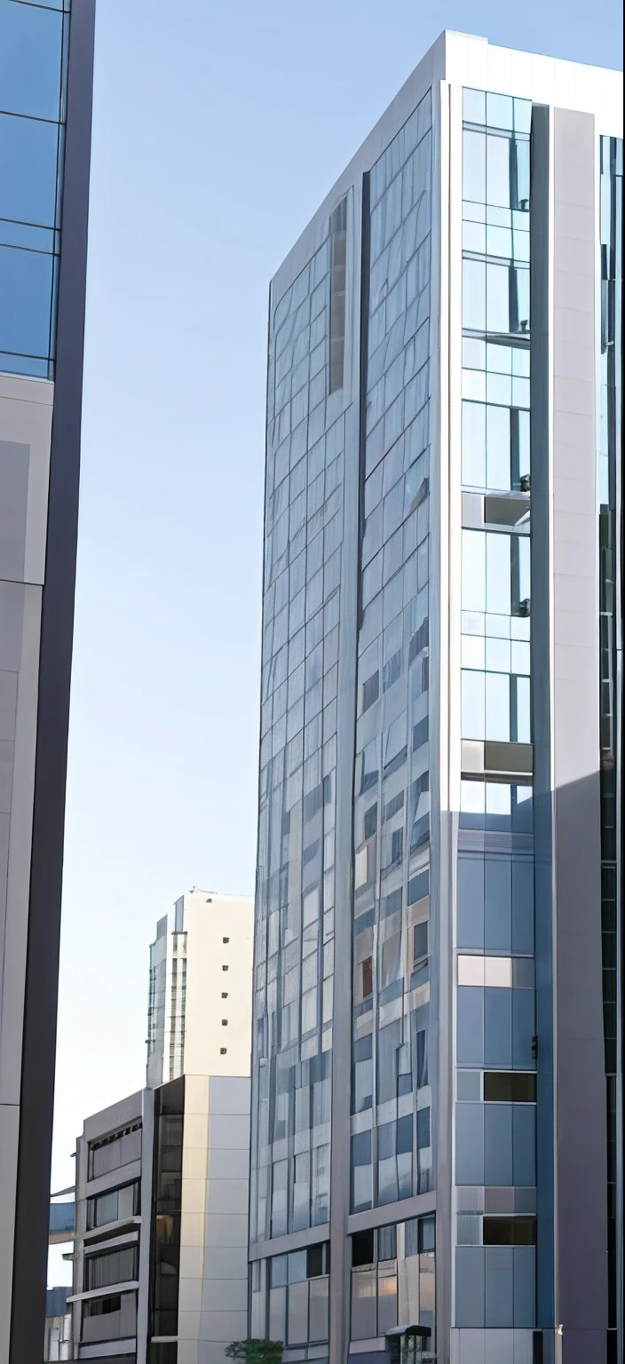 high-level image quality、hightquality、office building、((The color of the building is white))、((Order 9))、There are many windows on the sides, full building, office building, kyoto animation studio, highrise buildings, building facing, from street level, exterior shot, macoto takahashi, taken in the early 2020s, arhitectural shot, koju morimoto, exterior wide shot, News Photos