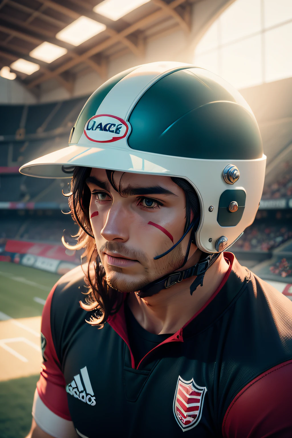Single rugby helmet