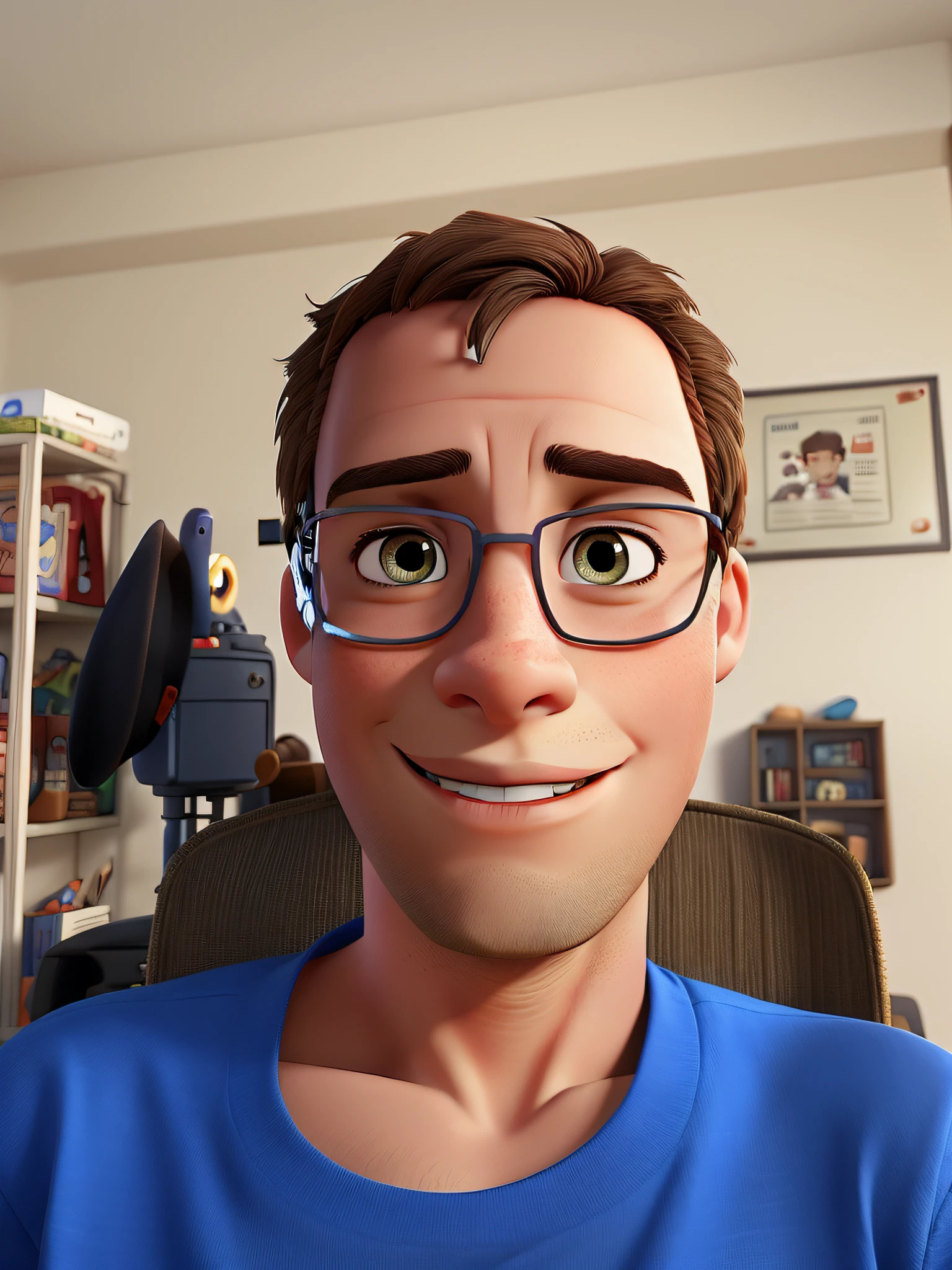 TA handsome boy, Disney animated charactersStunning face, A sweet smile, Big eyes, Half-bodyclose-up, cinematic lighting, soft focus, Gradualbackground, Disnev blind box style, Oc rendering3D. 8k. HD Super detail -iw 2 -style expressiveniji 5 -s 750