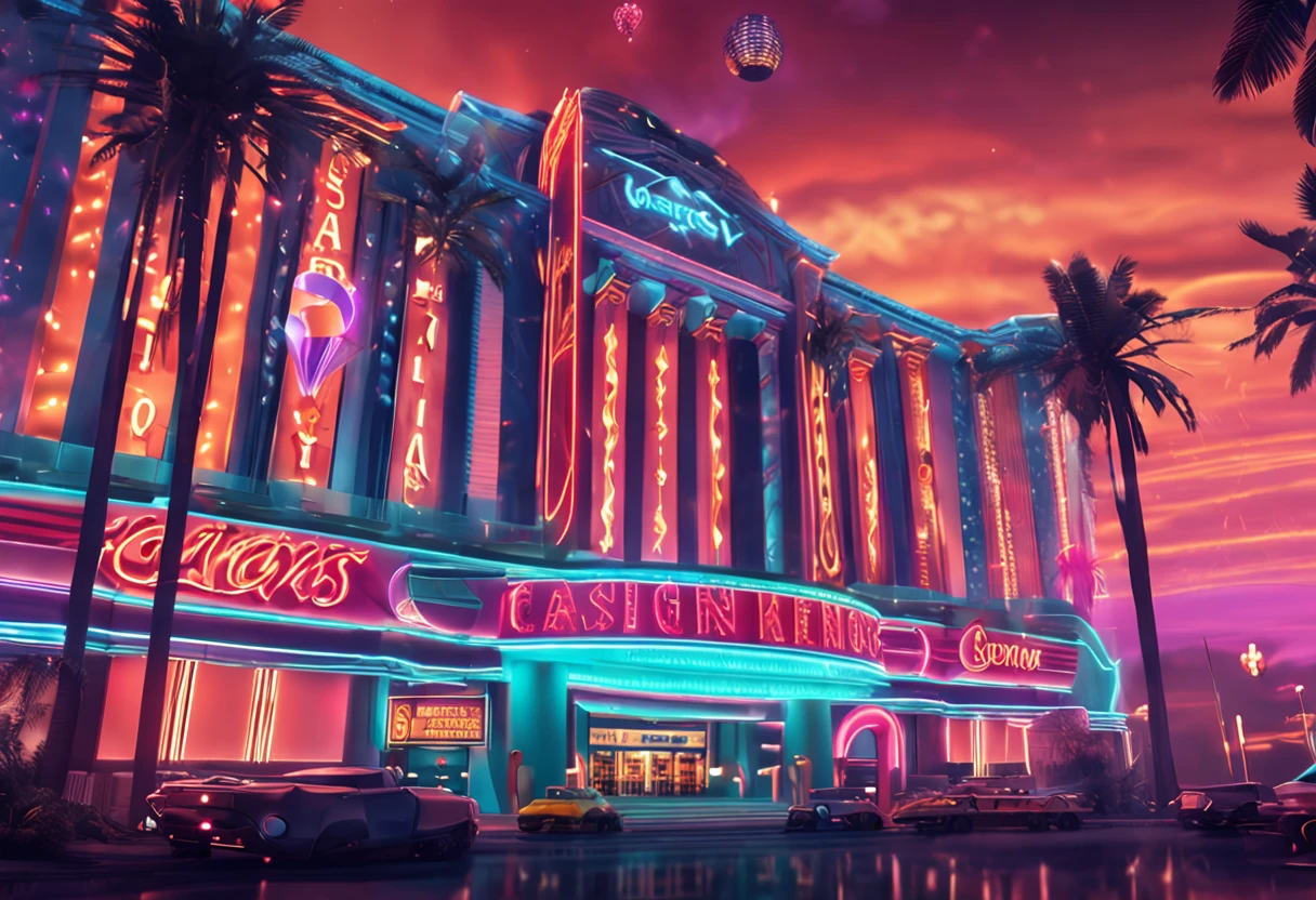 Casino banner with lots of coins and towers, online casino logo, casino, Las vegas, futuristic casino, indoor casino, pc screenshot, 8k highly detailed ❤️🔥 🔥 💀 🤖 🚀, high quality screenshot, a screenshot, Bernie goes to Las Vegas, loading screen, author:Joe S., teaser, 8 k highly detailed ❤🔥 🔥 💀 🤖 🚀