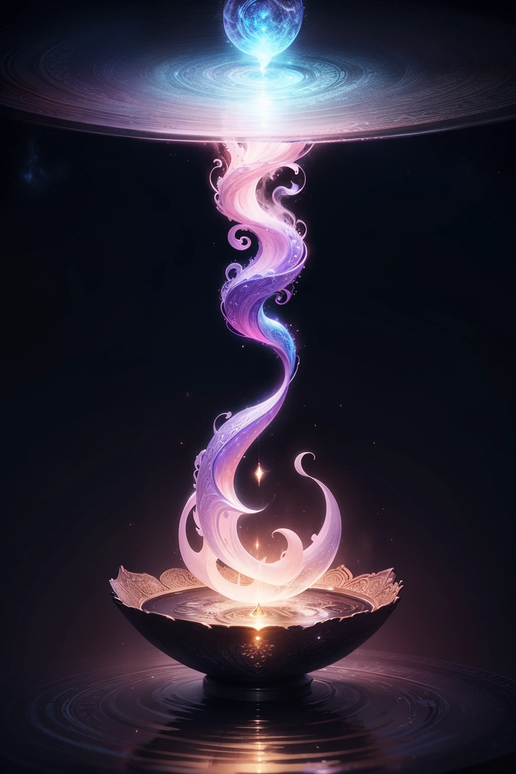 mistic,wisdom,spirituality,afloat,Beyond time、unreality、Unbounded、Meditation,Insight into,origin,evolution,evolve,The aroma,aromatic,vestige,Explore,fanciful,illustration
