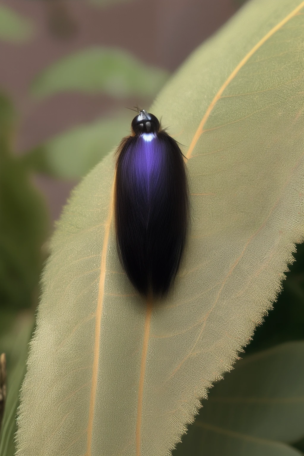 Female black silk