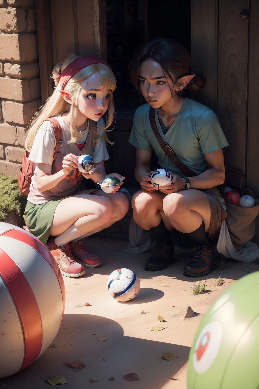 This is the world that belongs to Pokémon，Human beings came here to multiply，Human civilization is still very backward, and people in rags have panicked faces to avoid the invasion of brutal elves，Until the appearance of that man；He invented a red and white ball，Because this kind of ball can take elves as partners and help themselves, this kind of ball is called a poké ball，Since then, the title of Pokémon trainer has been widely spread in the world。