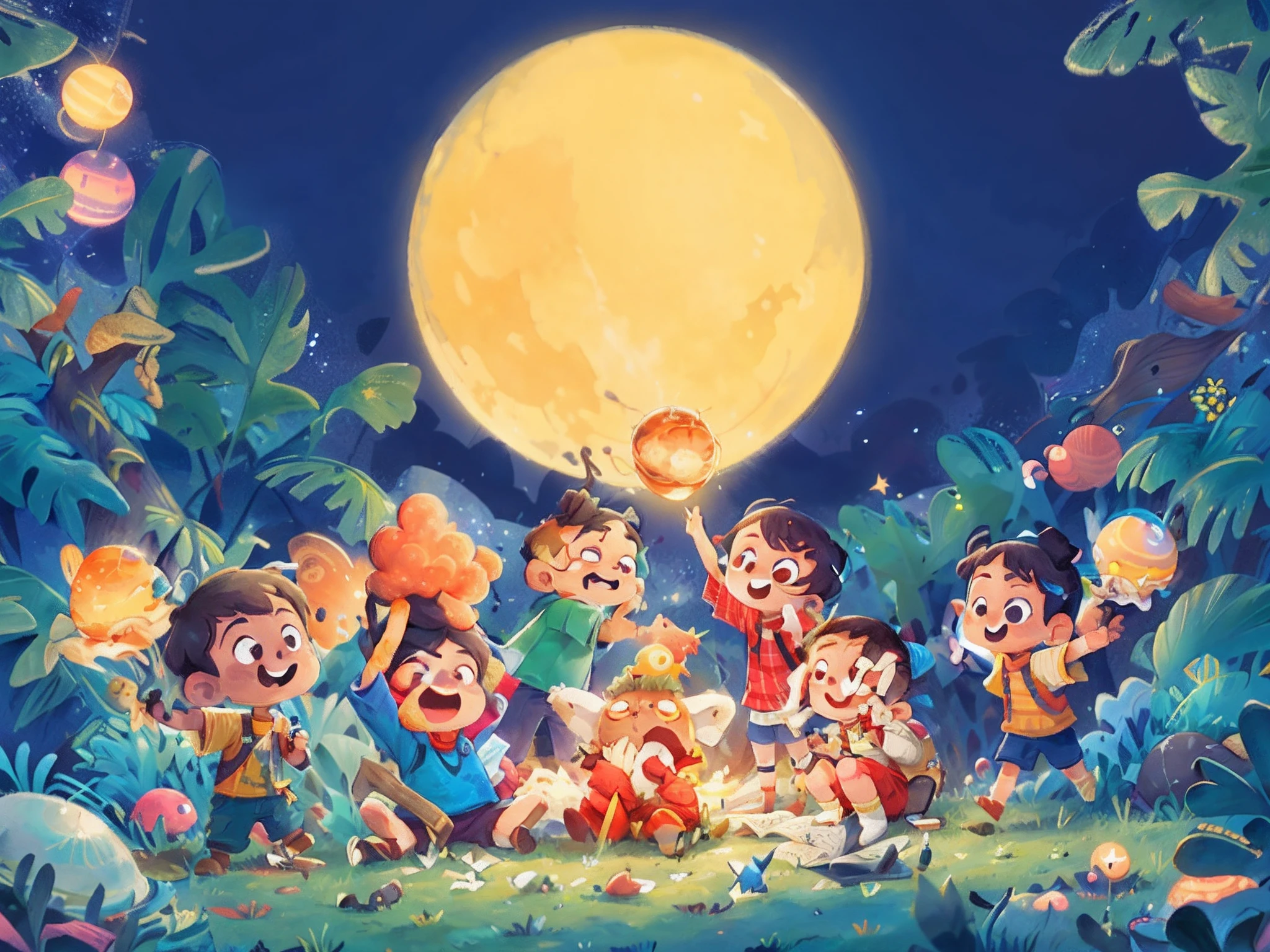 Milky way, stars, satellites, planets,moon