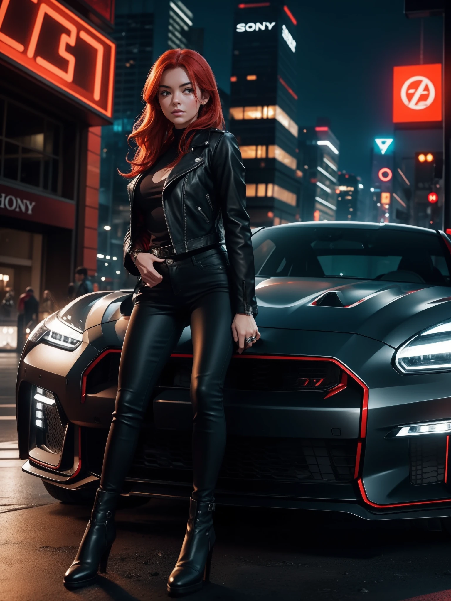 araffe in latex posing next to a car in a parking lot, 3 d render character art 8 k, octane cgsociety, trending on cgstation, octane trending on cgsociety, cgsociety 8k, cgsociety 8k, cgsociety 8 k, smooth digital concept art, succubus in tight short dress, deviantart artstation cgscosiety
