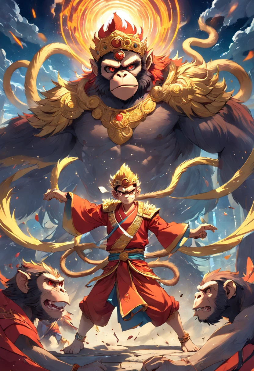 Monkey King vs. Huluwa