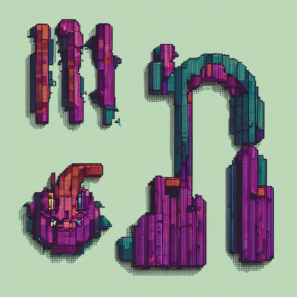 pixel art, question mark