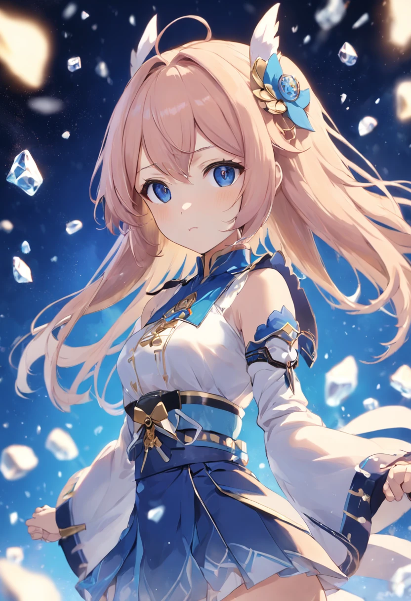 Make a high-definition picture of Ayaka Kamisato,Be more colorful,But elegance and nobility cannot be lost,Kamisato Ayaka is an ice attribute character in Genshin