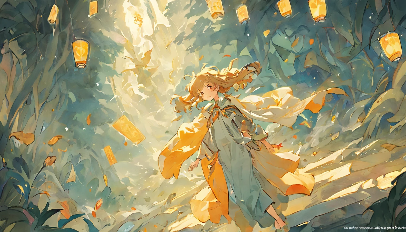 Tarot Fool Cards Teenagers with small luggage go on wild adventures Happy and lively teenagers There are snakes that want to attack humans Venus elements on clothes Mucha fresh National style Watercolor painting