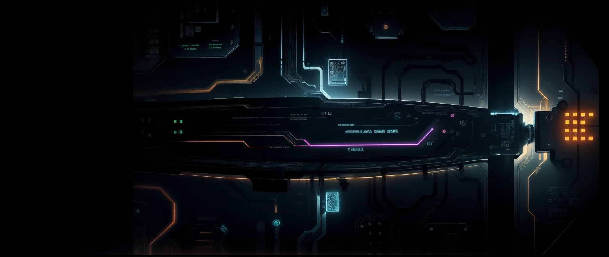 Technology: Flash circuit, Intelligent CPU, current, circuit boards, energy, Glow, Cool, a maze of circuits, dense currents,Flowing light effects