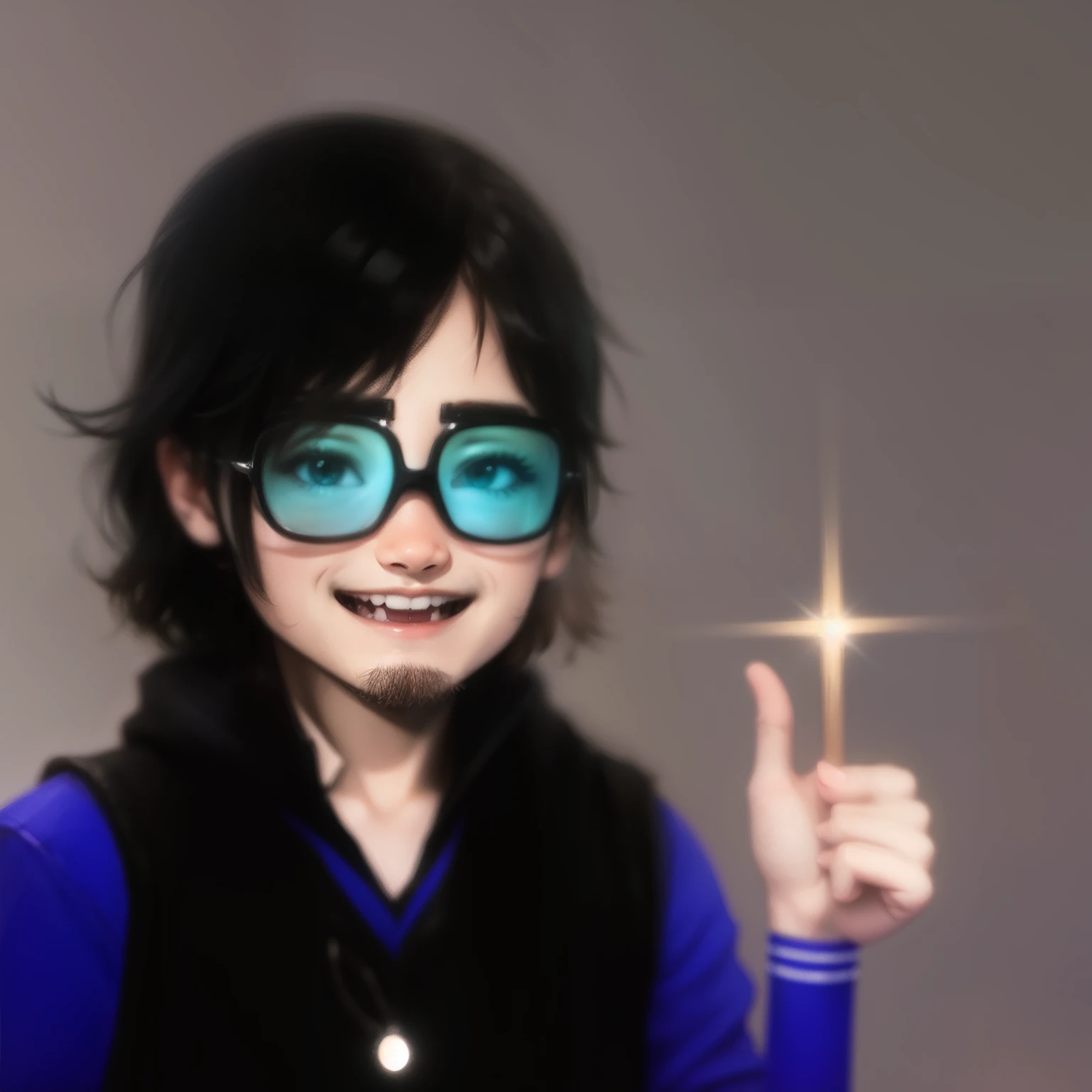 a boy smile, realistic, super detail,
