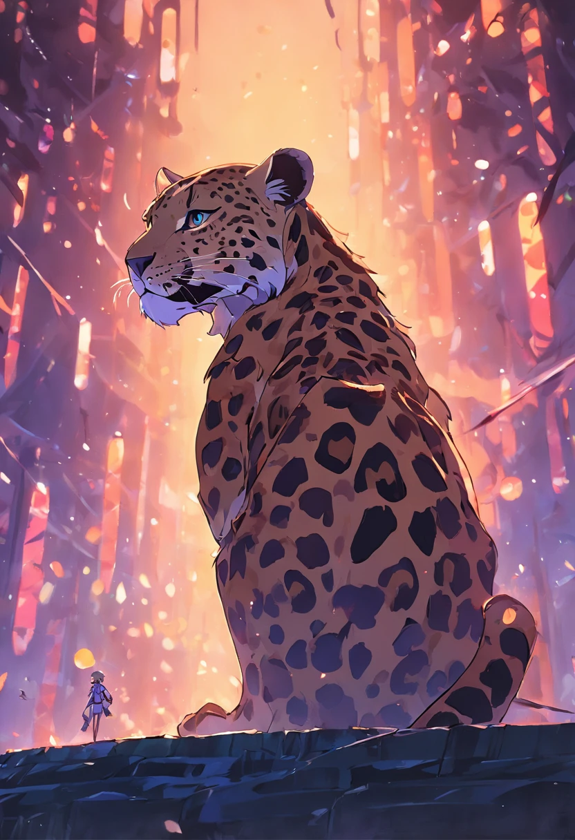 Pixar style leopard