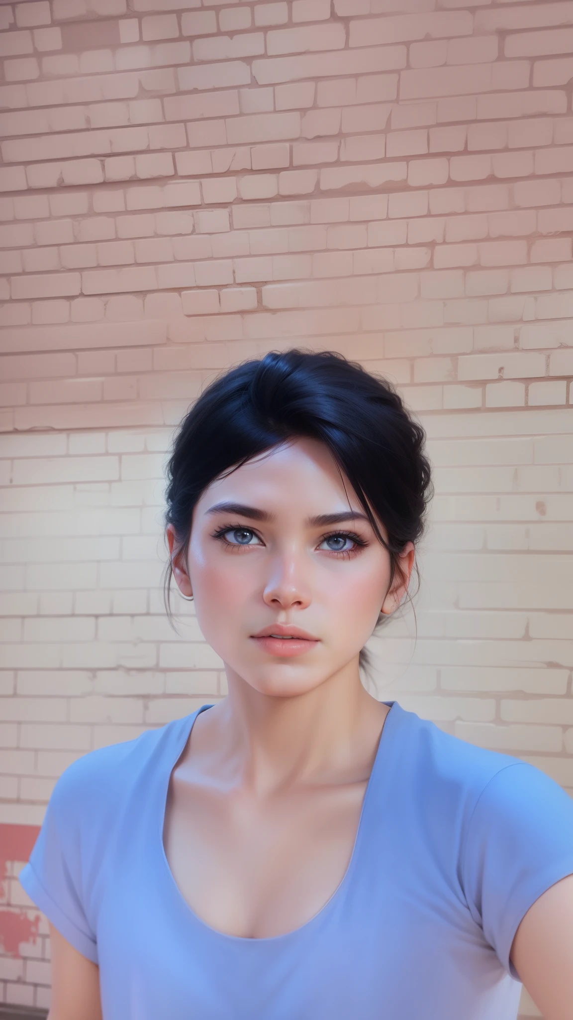 change background, realstic face