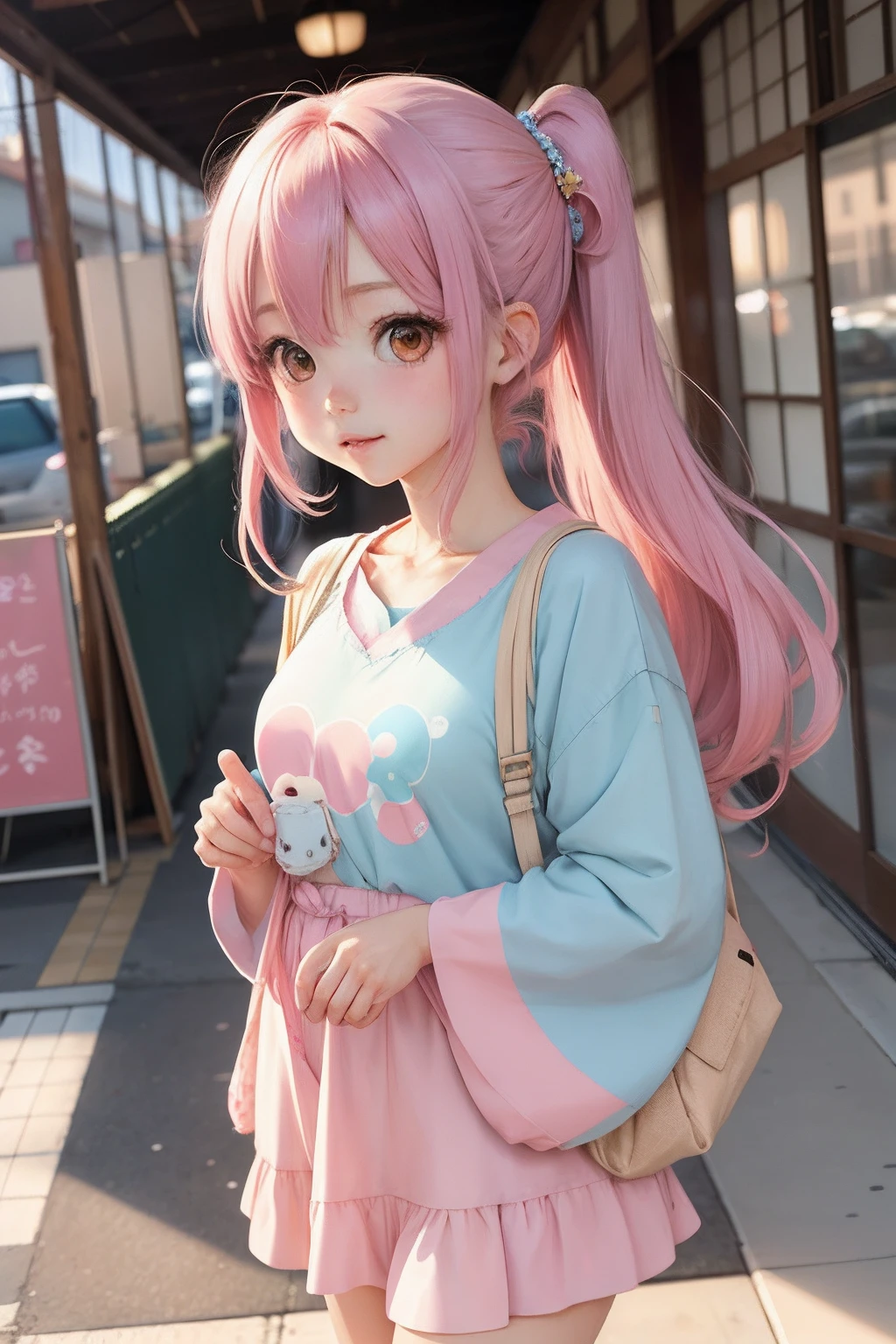 cute kawaii pastel girl ,anime, japanese anime