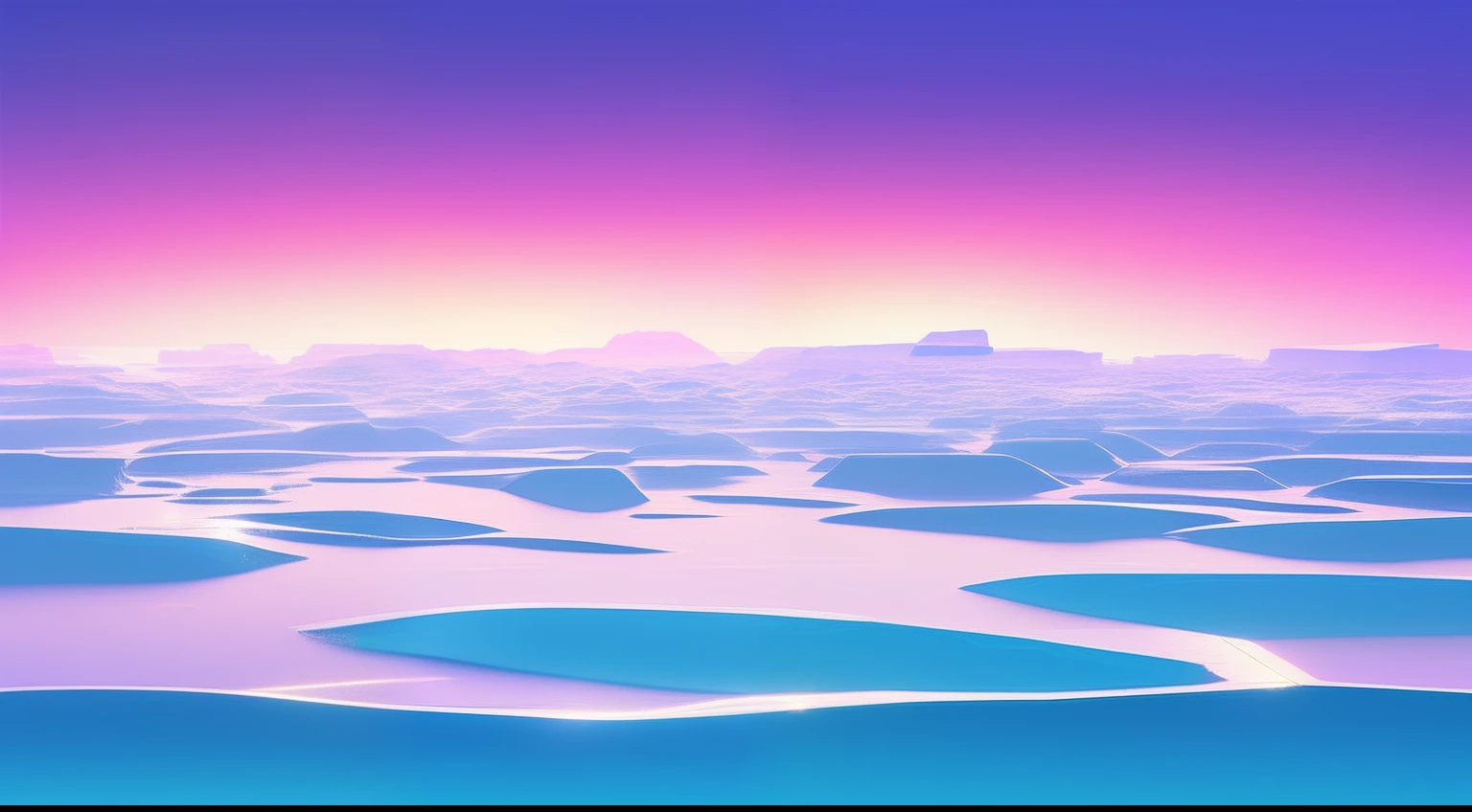 Floating groups of white icebergs,Transparent abstract blurred outline,minimal style,Blue filter spatiotemporal distortion,Fog blur(nvinkpunk:1.2)(SNTHWV style:0.8) Soft light waves,Only blue and white tones,Steam waves,super perspective,Singular angles