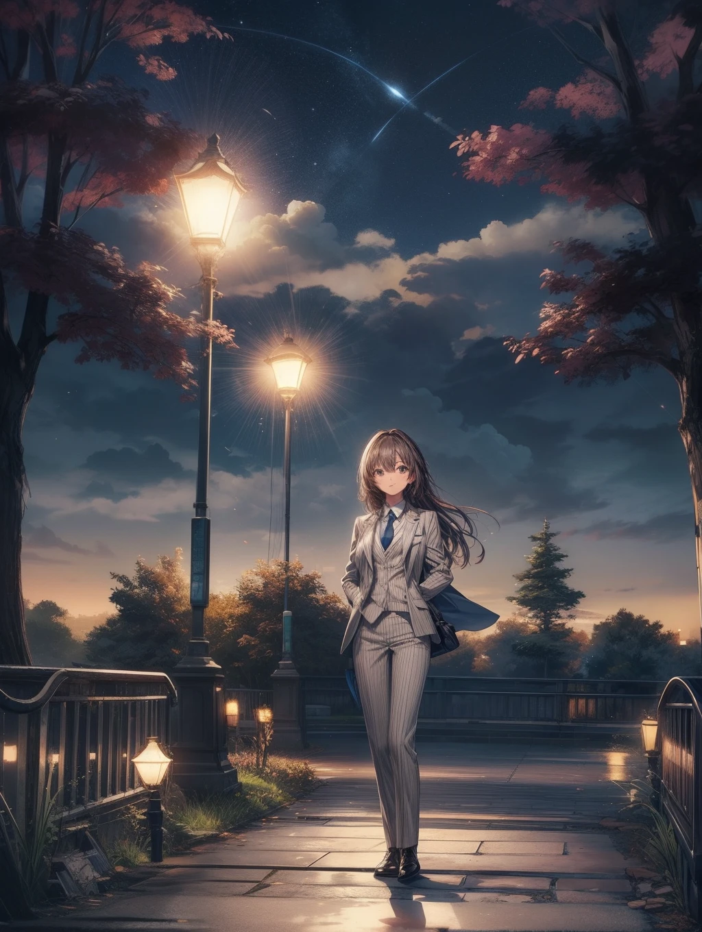 No tie、Background with