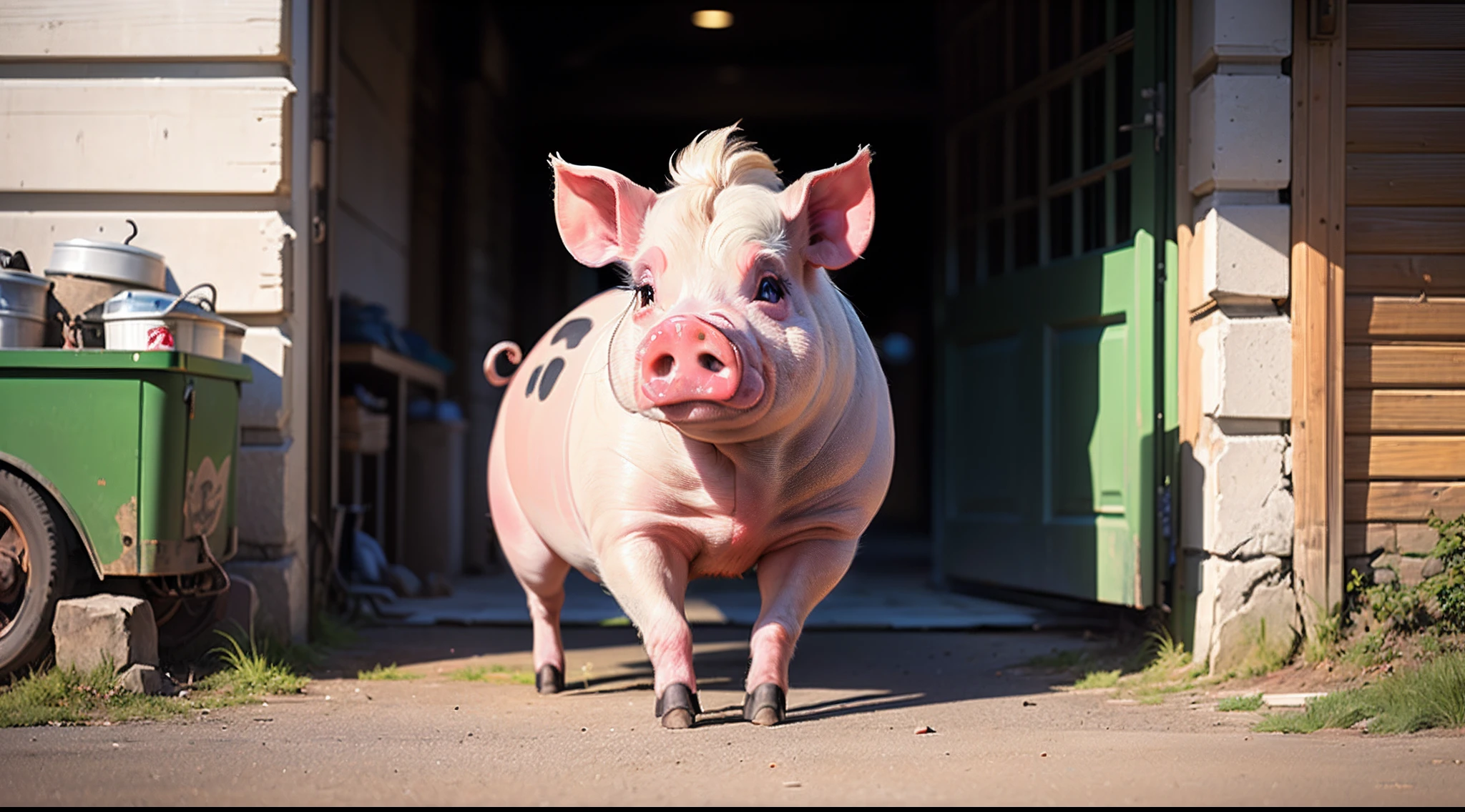 Pig dancing zumba 