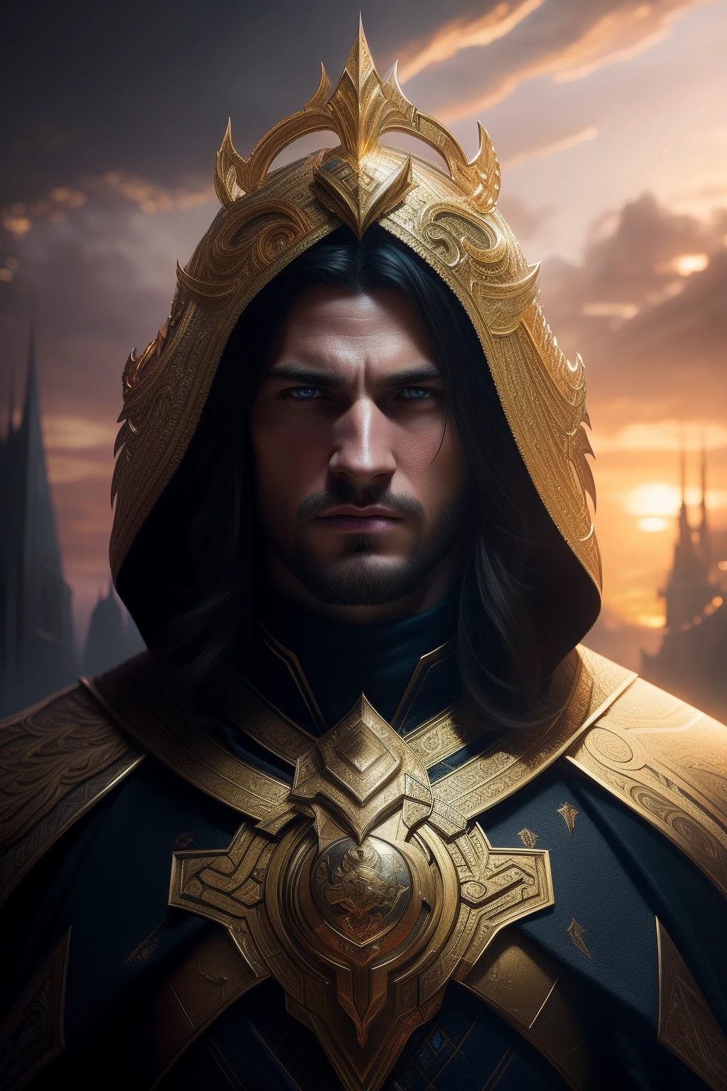 portrait of handsome man draconian, intricate, elegant, cinematic, sunset, ultra high resolution, highly detailed, digital painting, artstation, concept art, smooth, sharp focus, illustration, art by artgerm and greg rutkowski and alphonse mucha, (8k), cinematic background, (humorous illustration, hyperrealistic), highly detailed, symmetrical, vibrant colors, cinematic lighting, fantasy digital art, octane render, beautiful composition, trending on artstation, award-winning photograph, masterpiece