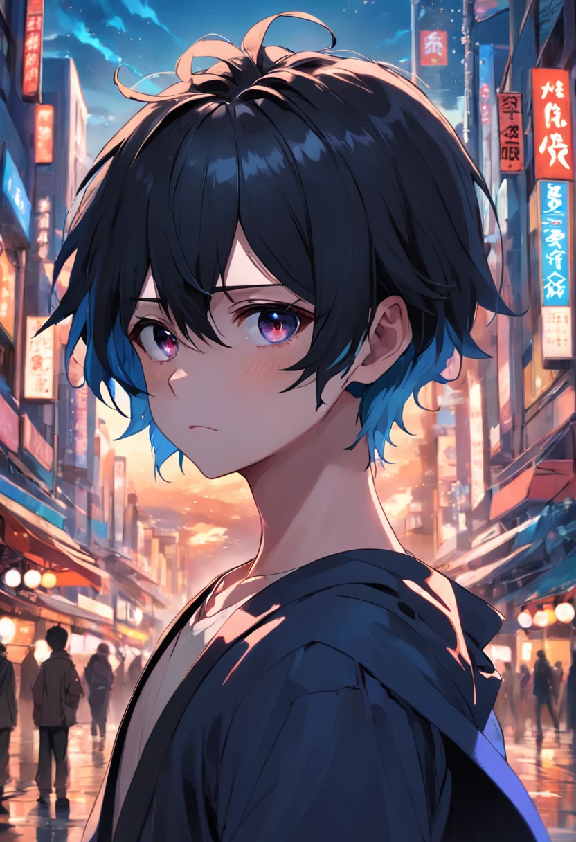 with short black hair,shoun,mtu,Male characters,Helpless,downy,sigh