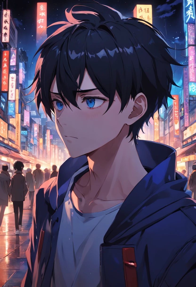 with short black hair,shoun,mtu,Male characters,Helpless,downy,sigh