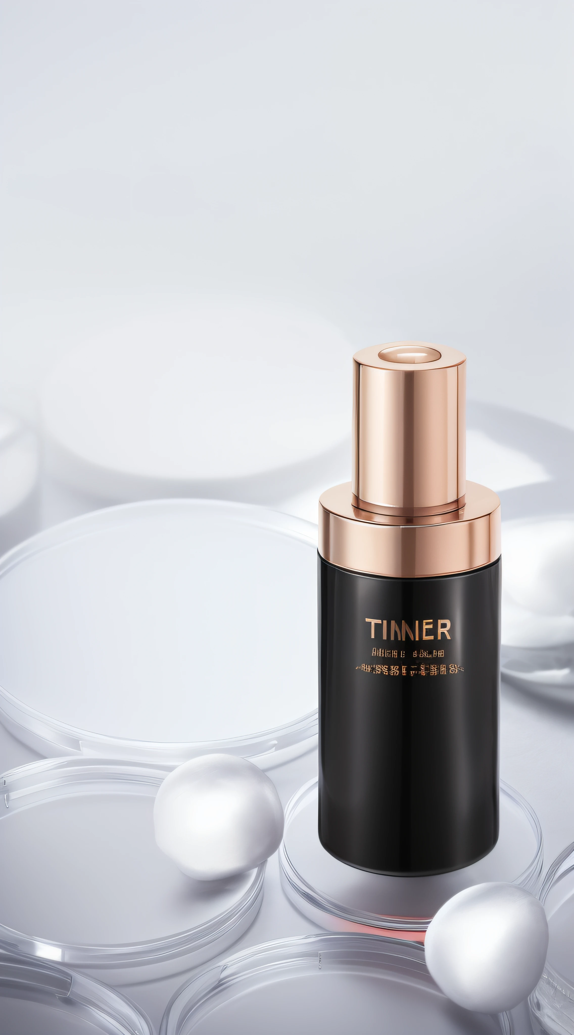 There was a bottle of perfume on the table,There are ice cubes on it, everlasting, textured base ; product image, trendsetter, Highlight, 4l, amber, inspired by Yao Tingmei, Titanium, dramatic product shot, author:Yao Tingmei, professional product shot, Thunder, author:Thomas Hefner, tungsten, timid, Tinkerer, triumphant, tempera