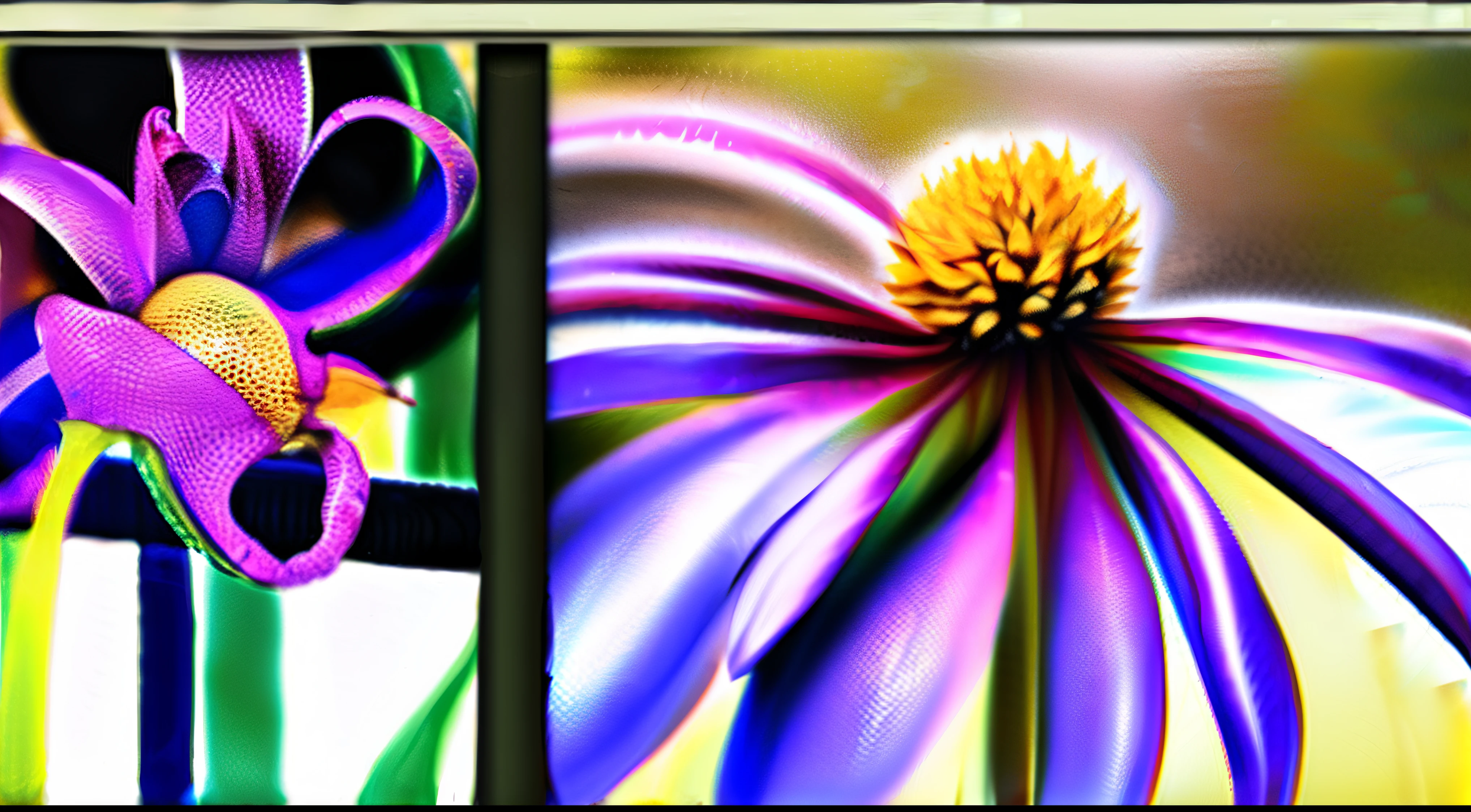 (Alfombra de flores naturales, tapete de flores festivo ).Crea una fascinante obra de arte abstracta con un enfoque en la fluidez y el movimiento. Utilice una paleta de colores rica y diversa, Blend tones seamlessly to evoke a sense of continuous movement. Explore the interplay between softness, Suave, Sharp shapes, Dynamic edges. Deja que los colores sangren y se mezclen, giving the impression of swirling currents or energetic vibrations. Incorporar elementos de la naturaleza, like gentle curves that resemble ocean waves, Vibrant bursts reminiscent of blooming flowers, or power lines that resemble gusts of wind. He fuses these natural motifs with abstract forms to create a harmonious and captivating composition.... Embrace the idea of serendipity and spontaneity while allowing colors and shapes to take shape organically. Anima a la obra de arte a desarrollarse como un viaje, invitar al espectador a explorar e interpretar las profundidades del paisaje abstracto. This work of art should inspire a sense of wonder and fascination.., Atraer a los espectadores a su fascinante mundo de colores y formas. The blend of abstraction and nature will transport observers to a realm of imagination and excitement...., leaving a lasting impression of beauty and creativity.