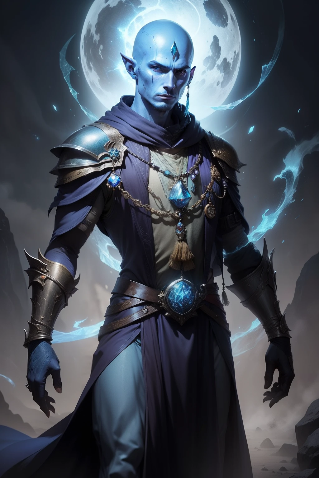 Wizard's clothes, Fantasy clothing, Fantasy Wizard's Clothes, amulet, crystal