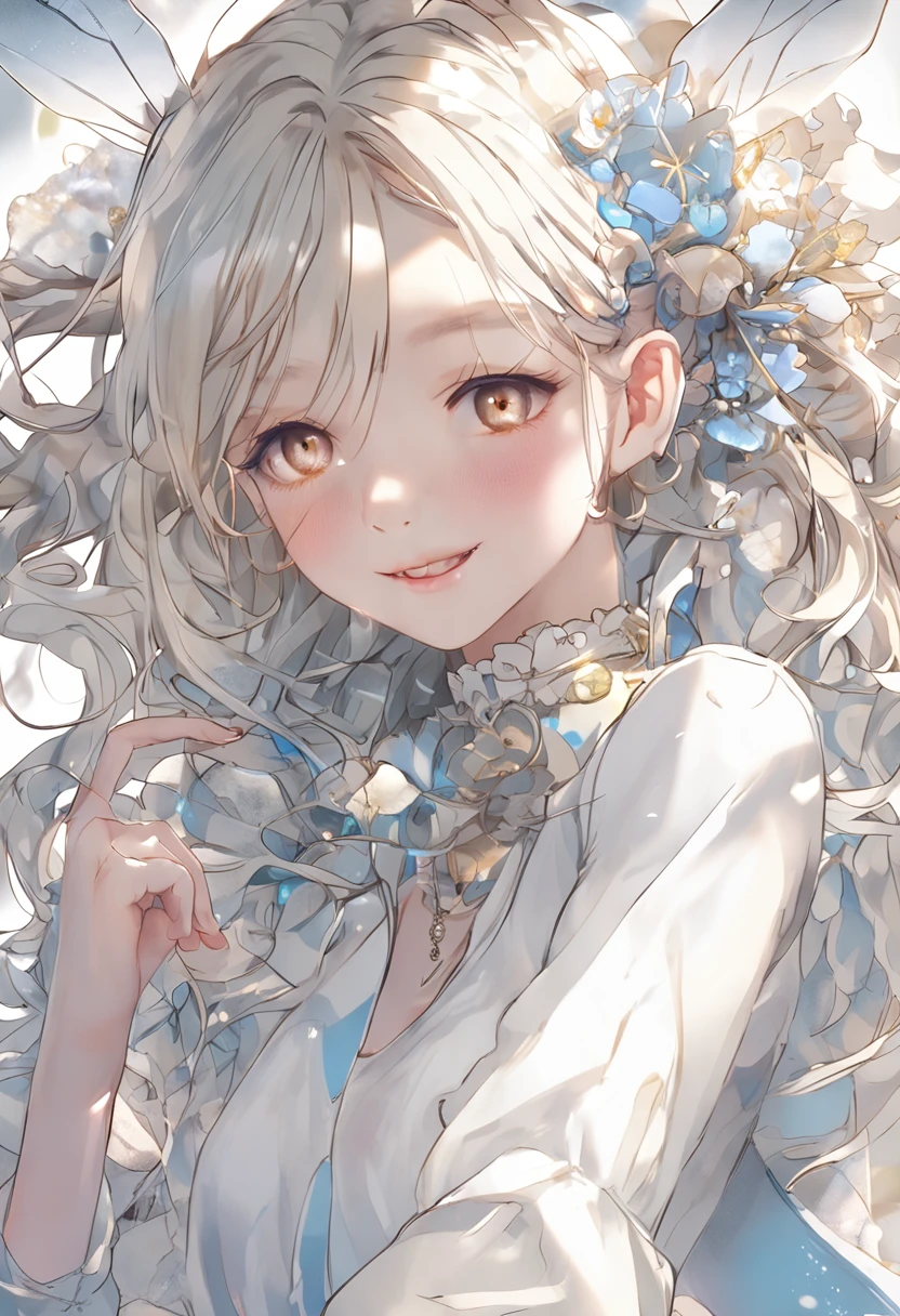 nsfw、full body shot,photorealisim、top-quality、超A high resolution、a picture、Photo of an exquisitely beautiful Nordic-born girl、no panties、Detailed cute and beautiful face、(pureerosface_v1:0.008)、Beautiful bangs、alice in the wonderland、years、Glowing white shiny skin、bangss、Super long hair、Attractive Natural Platinum Blonde Super Long Straight Silky Hair、finer hair、Attractive glowing beautiful bright clear light blue big eyes、White Apron、a blue dress、eye liner、Double eyelids、Lush bust