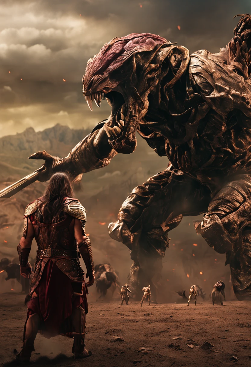 imagem do filme immortals of aveum misturado com jogo DOOM