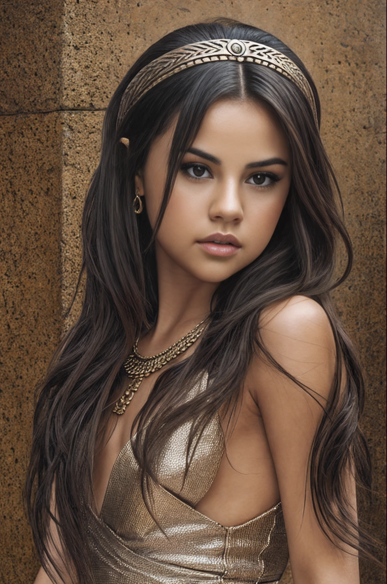 Selena Gomez as bronze age princess --auto --s2