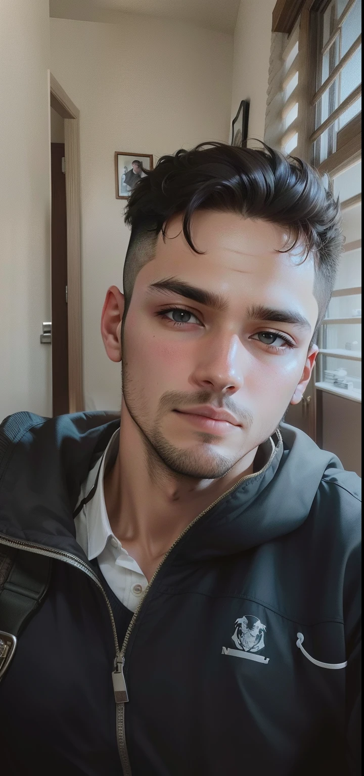 Me in home looking like handsome boy
