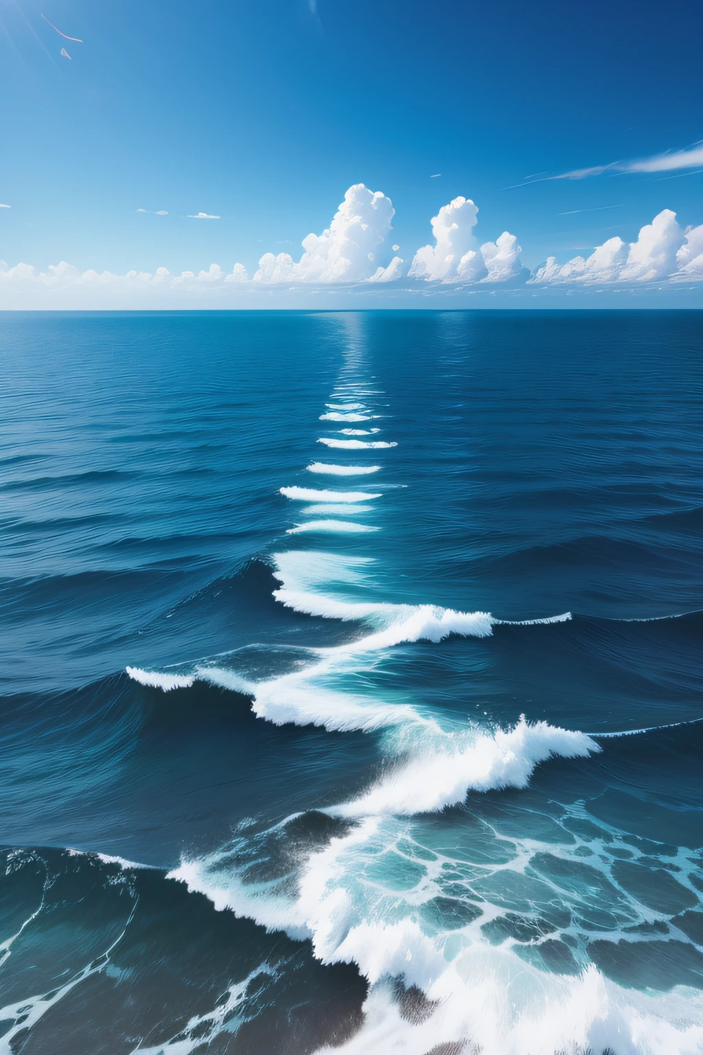 Empty sea,Blue sea