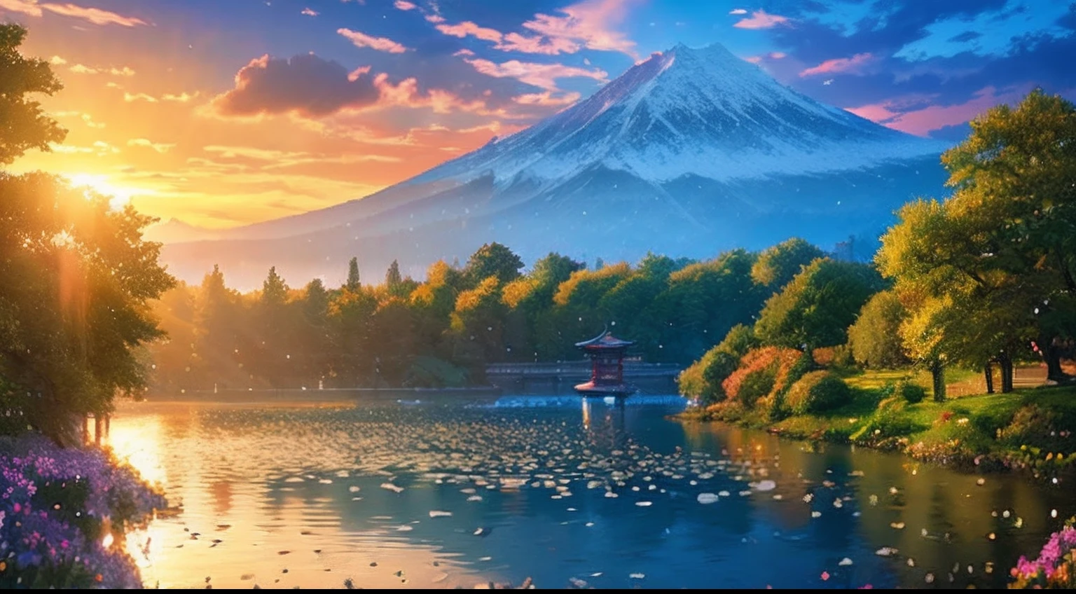 pixel game，scenography，fantastical scenes，Horse watching in Tokyo， Pixel art #pixelart
