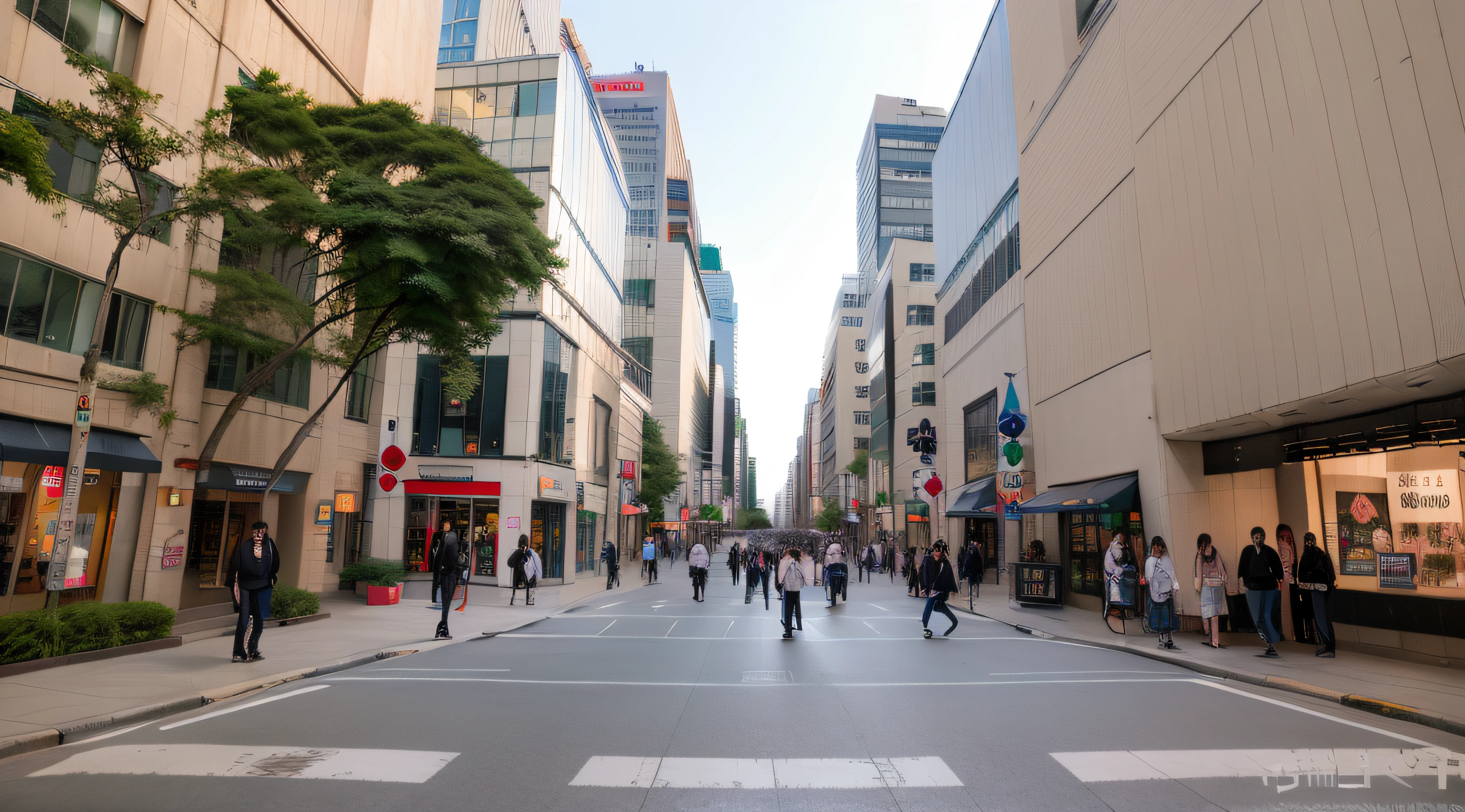 The highest image quality， tmasterpiece， 超A high resolution， （fidelity：1.4）， Photore，akihabara,lane,jpn,TOKYOcty,City of Geeks,Wide roadway,Sunnyday