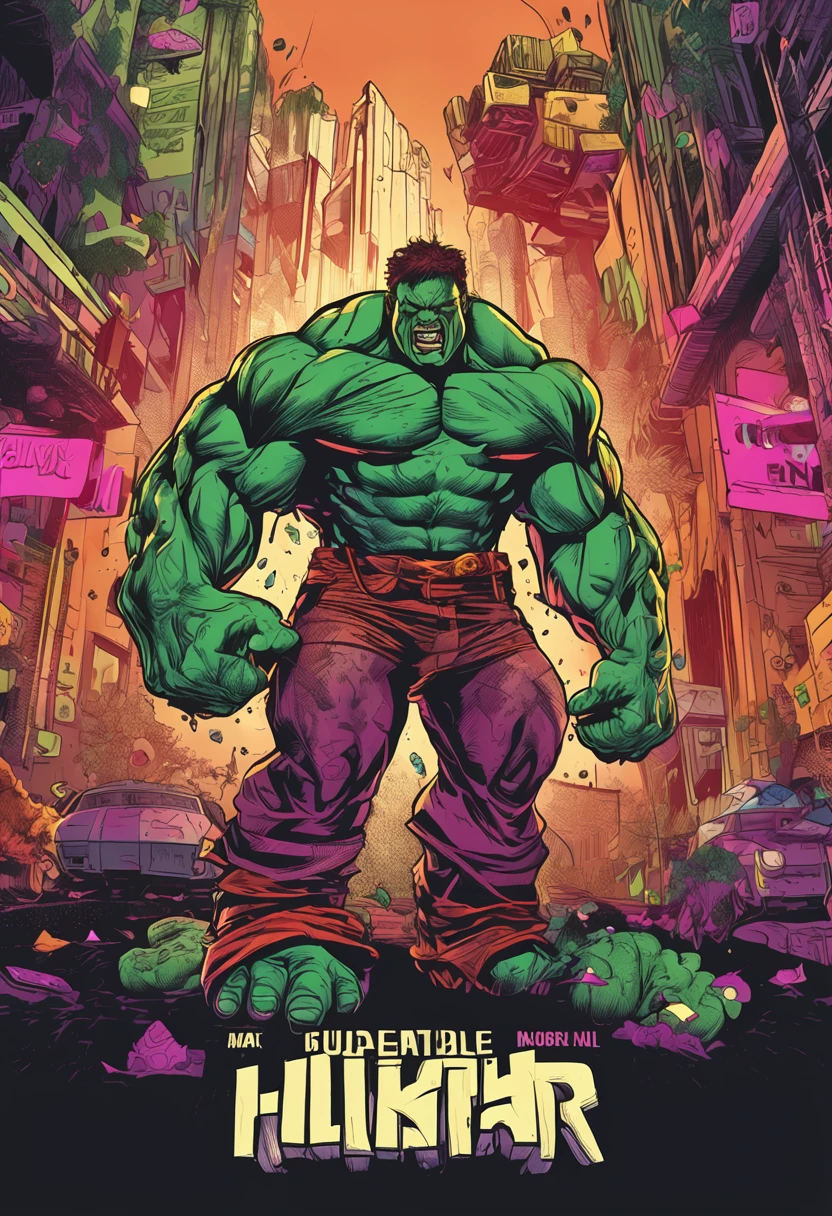 The incredible Hulk, TM Ninja, intricate face details, Poster style, pictogram, Vibrant, colorful, vectorstyle, Digital art, 4K, Intricate details, big breasts enchanting, Professional manufacturing, Beautiful vector illustration, 12k resolution, 。.3D, All characters in detailed full body, Highly detailed, vibrant, Ultra high quality, hyper photorealism, Photorealism, rendering by octane]