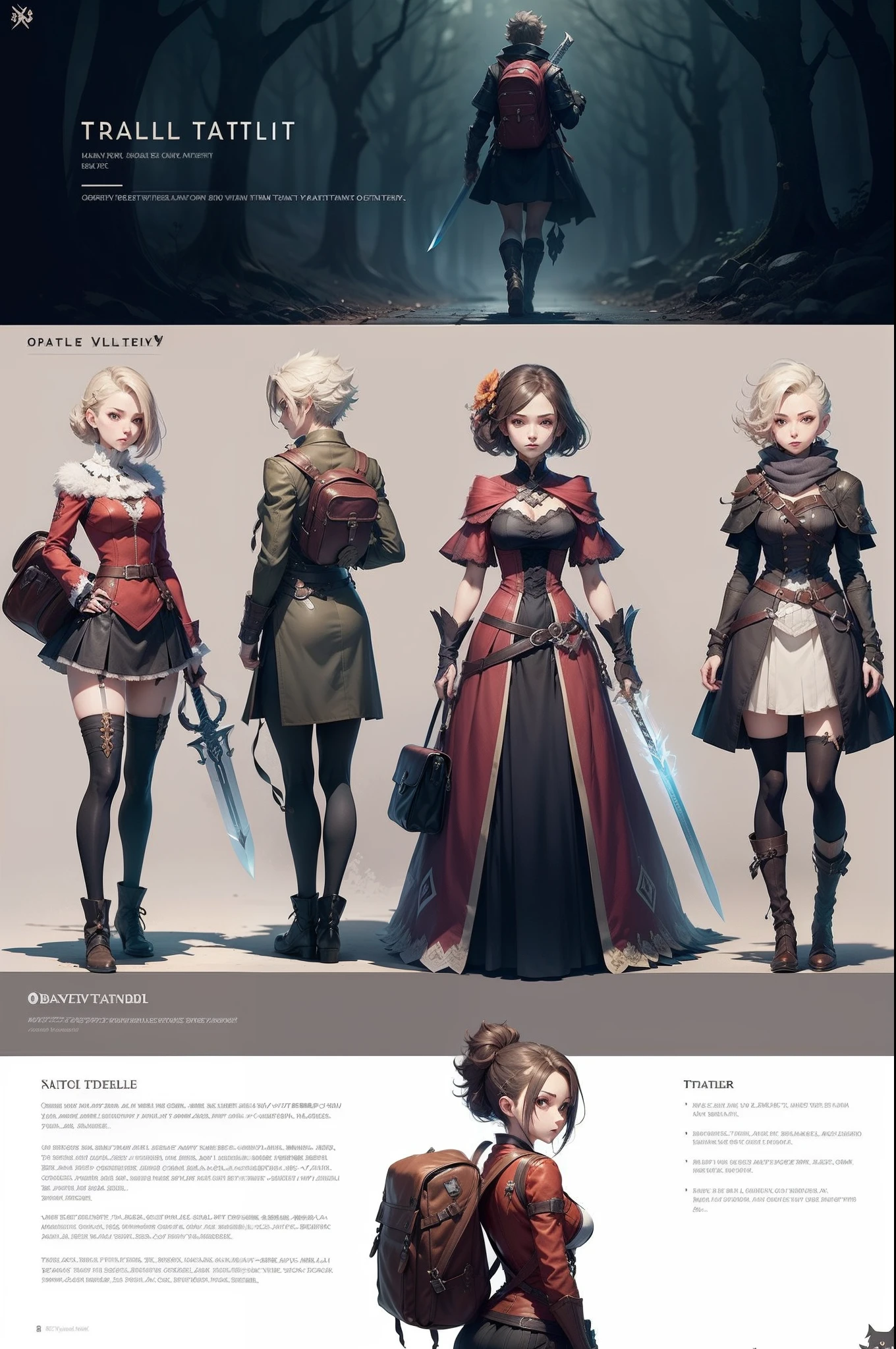 Anime character with backpack and sword in hand, octopath traveller style, from bravely default ii, boris valejo. octopath traveler, haibane renmei, jrpg character art, Octopus Voyager, Female protagonist 👀 :8, ( ( character concept art ) ), final fantasy tactics character, natalie from epic battle fantasy, Official Character Art,