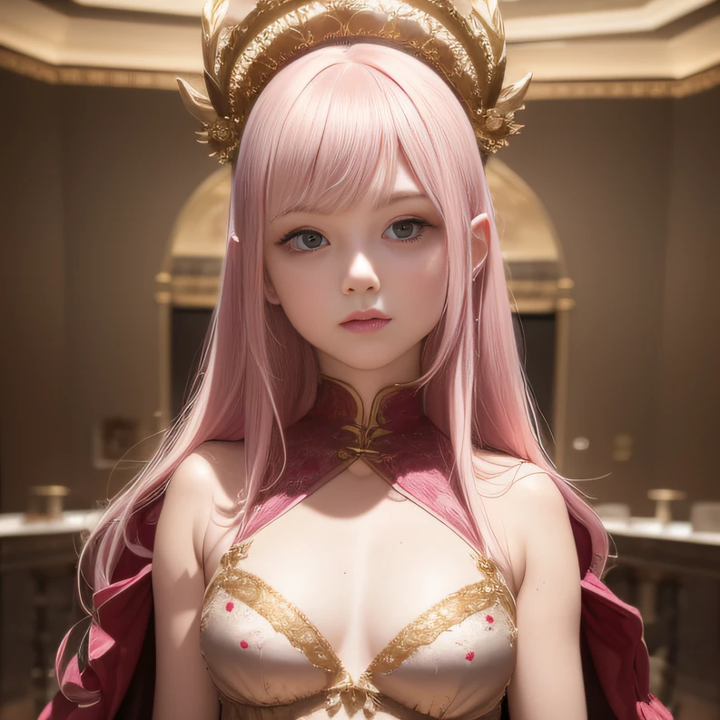 ponds,Movie light,offcial art,统一 8k 壁纸,ultra - detailed,Beauty and aesthetics,big breasts beautiful,tmasterpiece,Best quality at best,(Linen pullover hooded,flathead,Tangles,entangled),(ecstasy of flower:1.2)dynamic angle,cow boy shot,The most beautiful form of chaos,Elegant cape,Fauvistdesign,vivd colour,romanticism lain,The atmosphere is accurate 120 degrees,Polyart,Stylized 3D rendering,Porcelain small room 1:60,3D stylized scene,Soldier head,In a chic,closeup cleavage