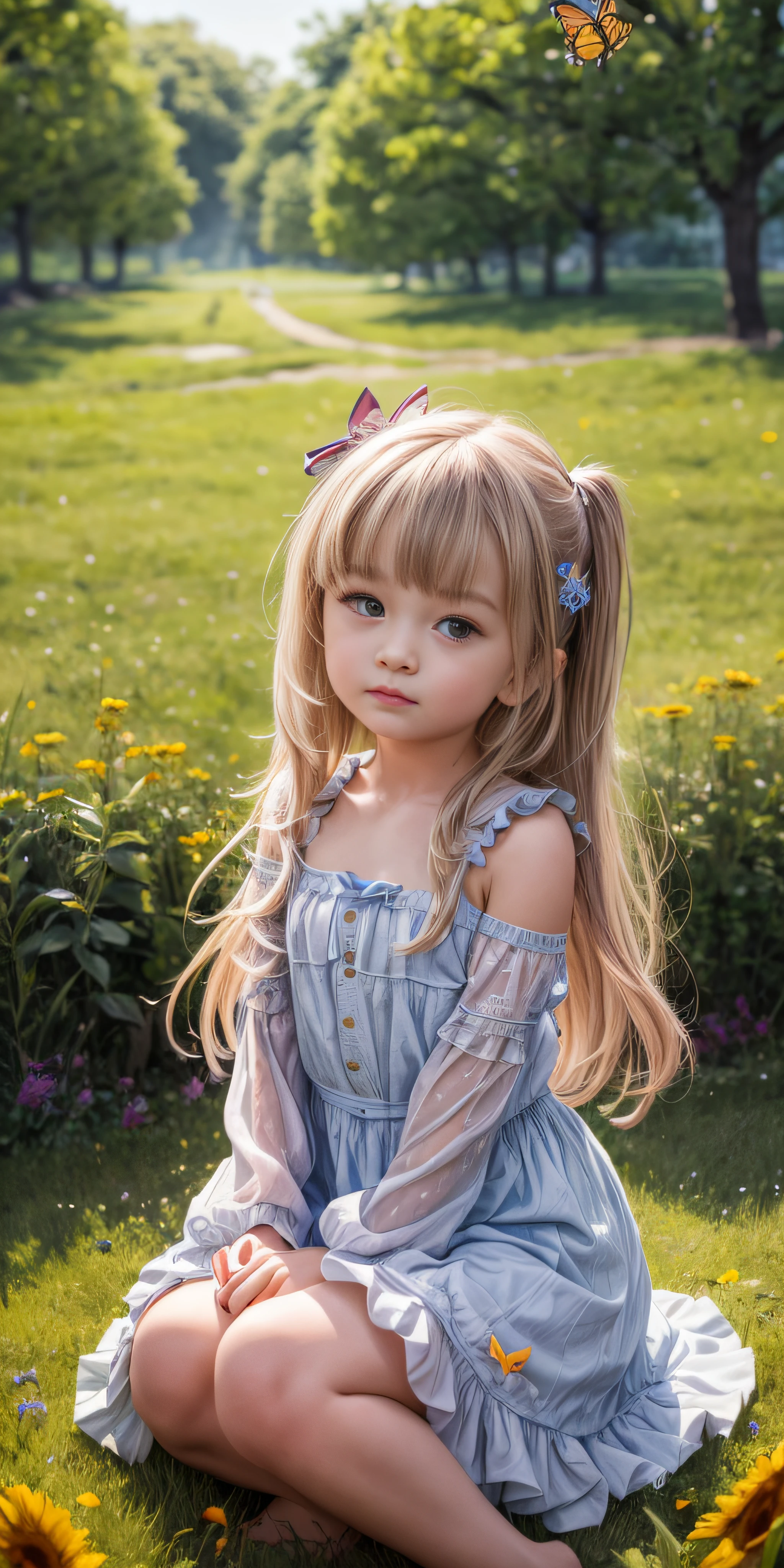 High detail, Ultra detail, 8K, Super high resolution cute and innocent little girl