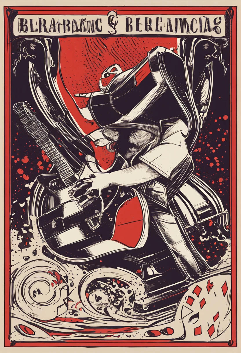 GUITARRA, BRANCA E VERMELHO, DISCO VINIAL