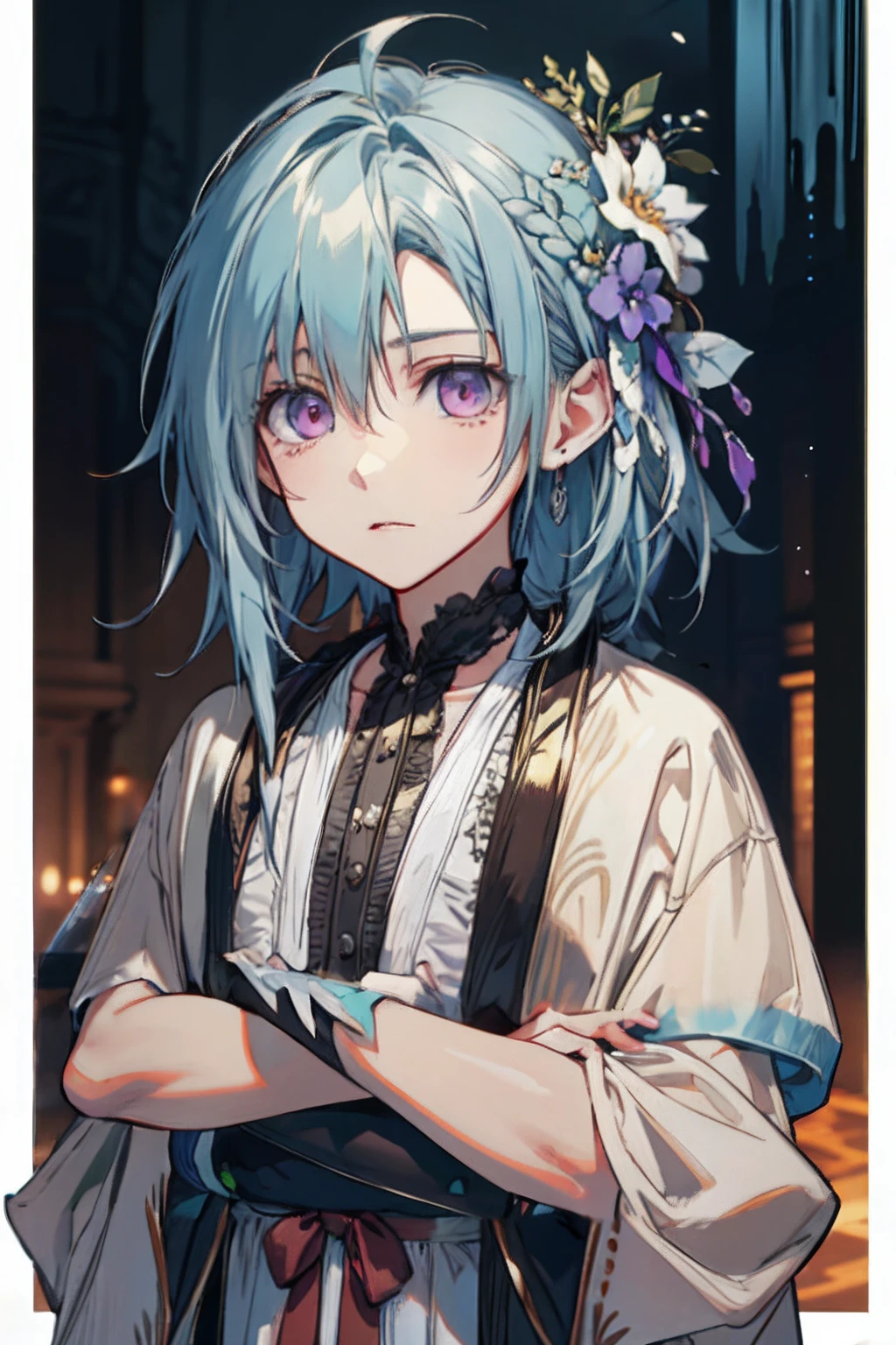 Grim expression