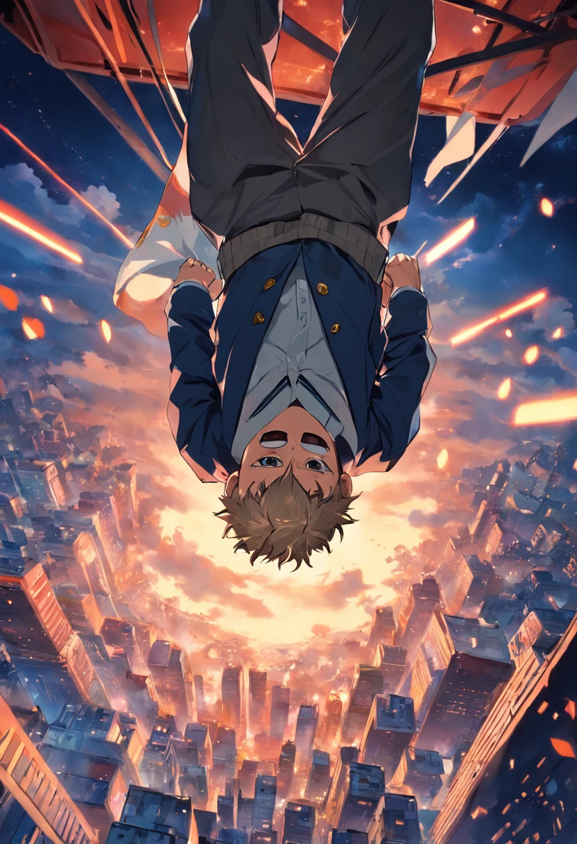 Top Quality Upside Down High School Boy Handsome Aerial