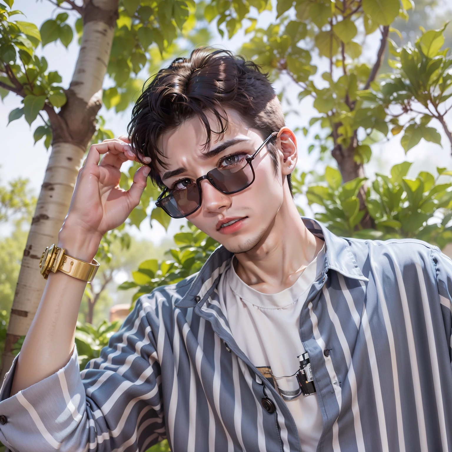 Stylish realistic boy, 4 k ultra face,