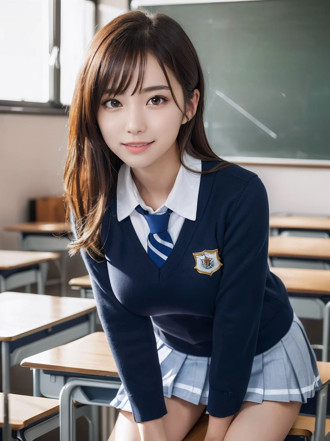 masutepiece, Best Quality, japanaese girl,1girl in, 8K, Raw photo, top-notch quality, masutepiece, nffsw:1.2, exceptionally detailed RAW color photo, professional-grade photograph, (Realistic, Photorealistic:1.37), (highly detailedskin:1.2), Ultra-high resolution, (lenz 50mm), (F/1.2),Exquisitely Detailed Eyes,Staring at the viewer,
break
With 1 girl (There are many elderly people:1.4), Beautiful face, kawaii,(Smile:1.05),(20yr old, Large breasts, wide-hips,Straight hair, (Short hair), Black eyes, white fine skin,small mouth, high cheekbones (Definition), Sexy Pose,(Leaning forward:1.3),(The to the FW:1.1),White panties、Korean Idol、Nogizaka Idol、hposing Gravure Idol、Adults、女優、(masutepiece, top-quality:1.3), (Ultra detailed 8K cg:1.2), (hyper realisitic:1.35), (Photorealistic:1.45), (Realistic:1.4), Cowboy Shot,
1 beautiful Japanese girl, 22 years old, super model, Japanese Idol, __expression__, Large breasts, (sitting on the desk:1.1), (School uniform:1.4), (Spread legs:1.2),
(School classroom background:1.1),