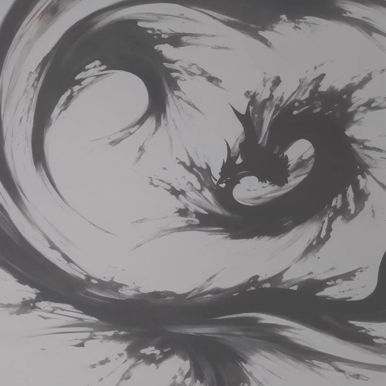 Rough seas、Violent waves、The Dragon Rises、