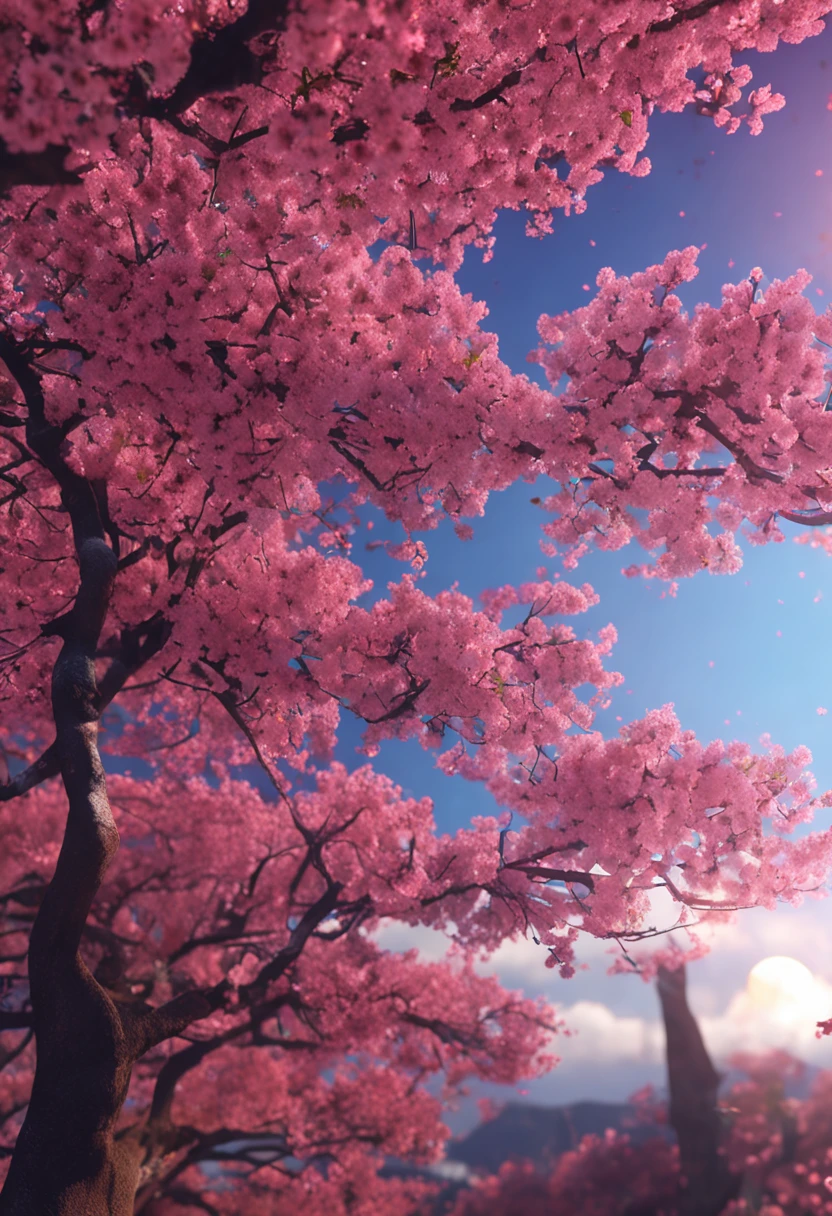 Adults femele bustup cherry trees Live Action japanes A slight smil